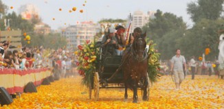 la batalla de las flores pendant la feria de Julio de Valencia
